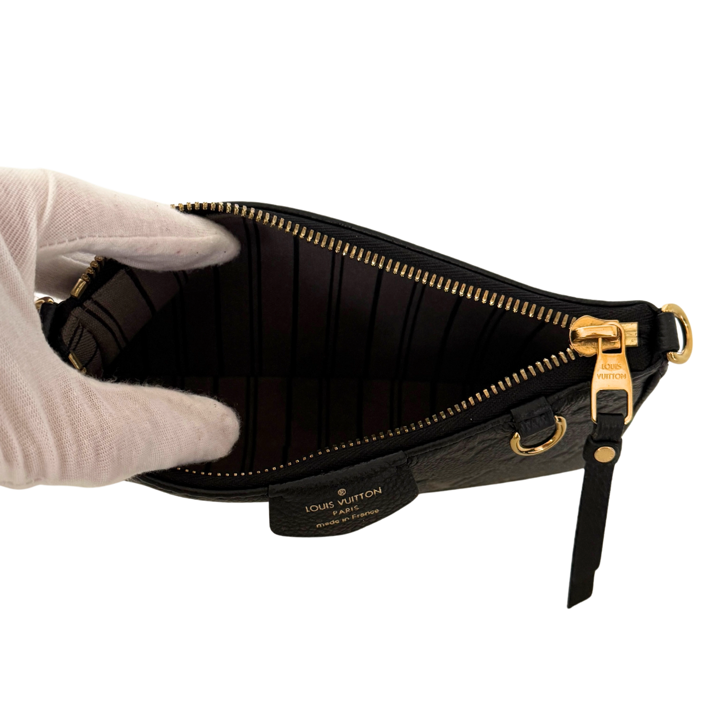 Louis Vuitton Easy Pouch On Strap Monogram Empreinte Schwarz Fullset / sehr gut Louis Vuitton