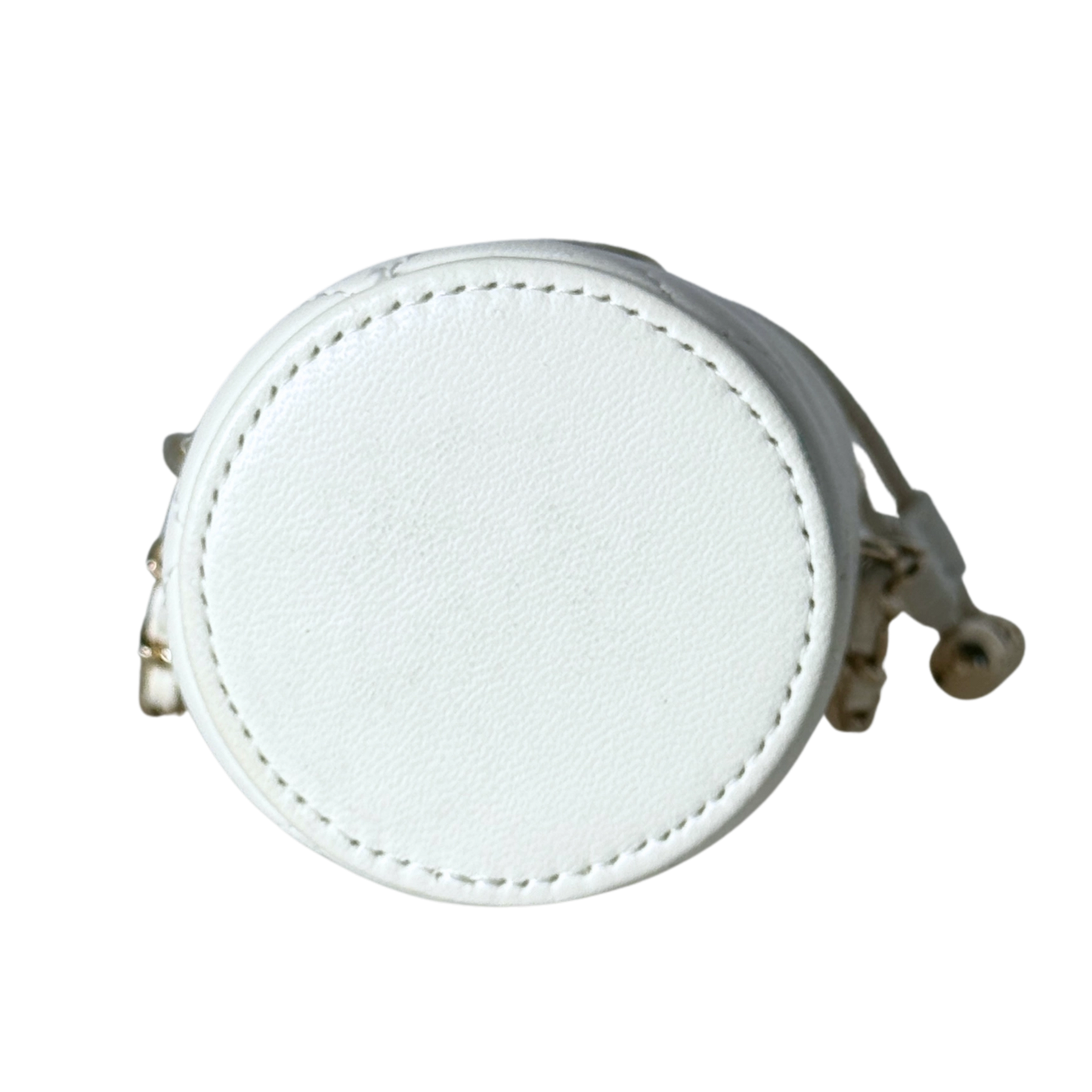 Chanel Mini-Eimertasche Weiß / sehr gut Chanel