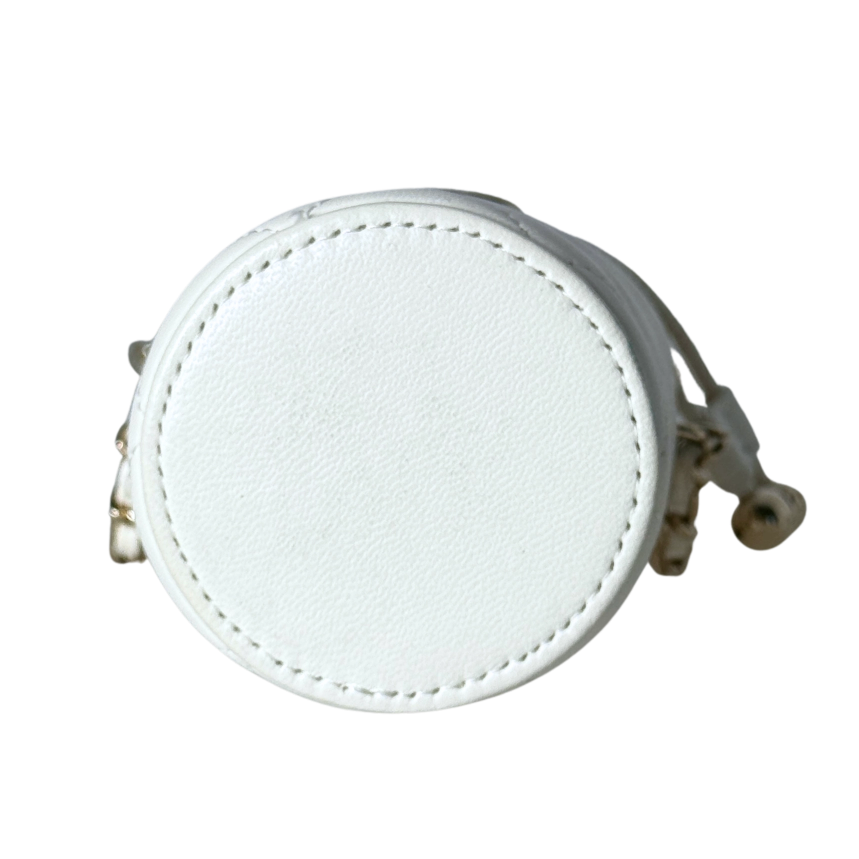 Chanel Mini-Eimertasche Weiß / sehr gut Chanel