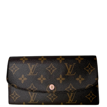 Louis Vuitton Emilie Geldbörse Monogram Canvas Braun / gut