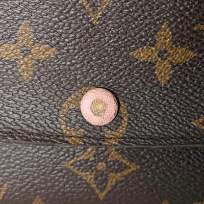 Louis Vuitton Emilie Geldbörse Monogram Canvas Braun / gut