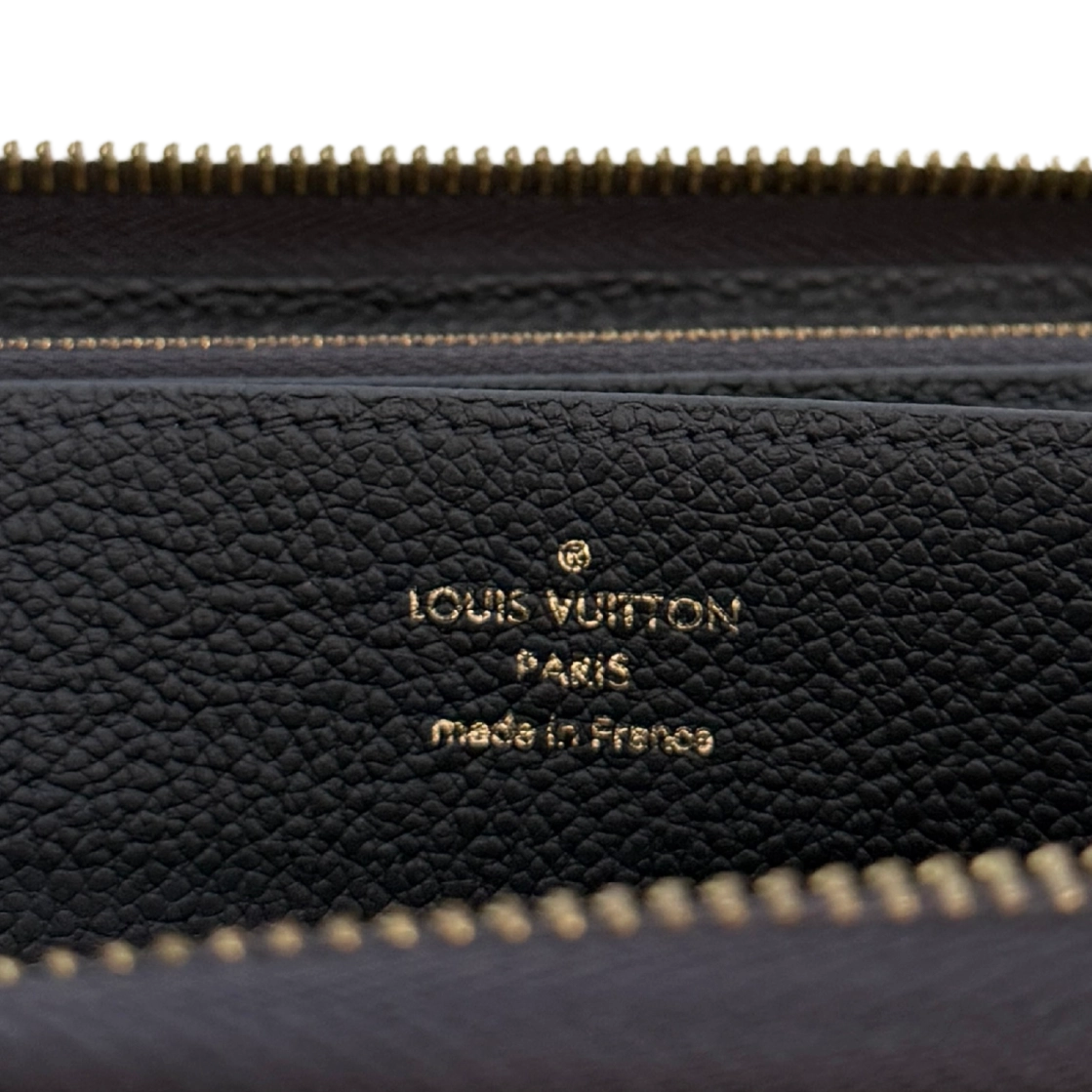 Louis Vuitton Zippy Geldbörse Empreinte Marineblau Fullset / sehr gut Louis Vuitton