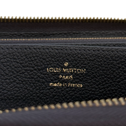 Louis Vuitton Zippy Geldbörse Empreinte Marineblau Fullset / sehr gut Louis Vuitton
