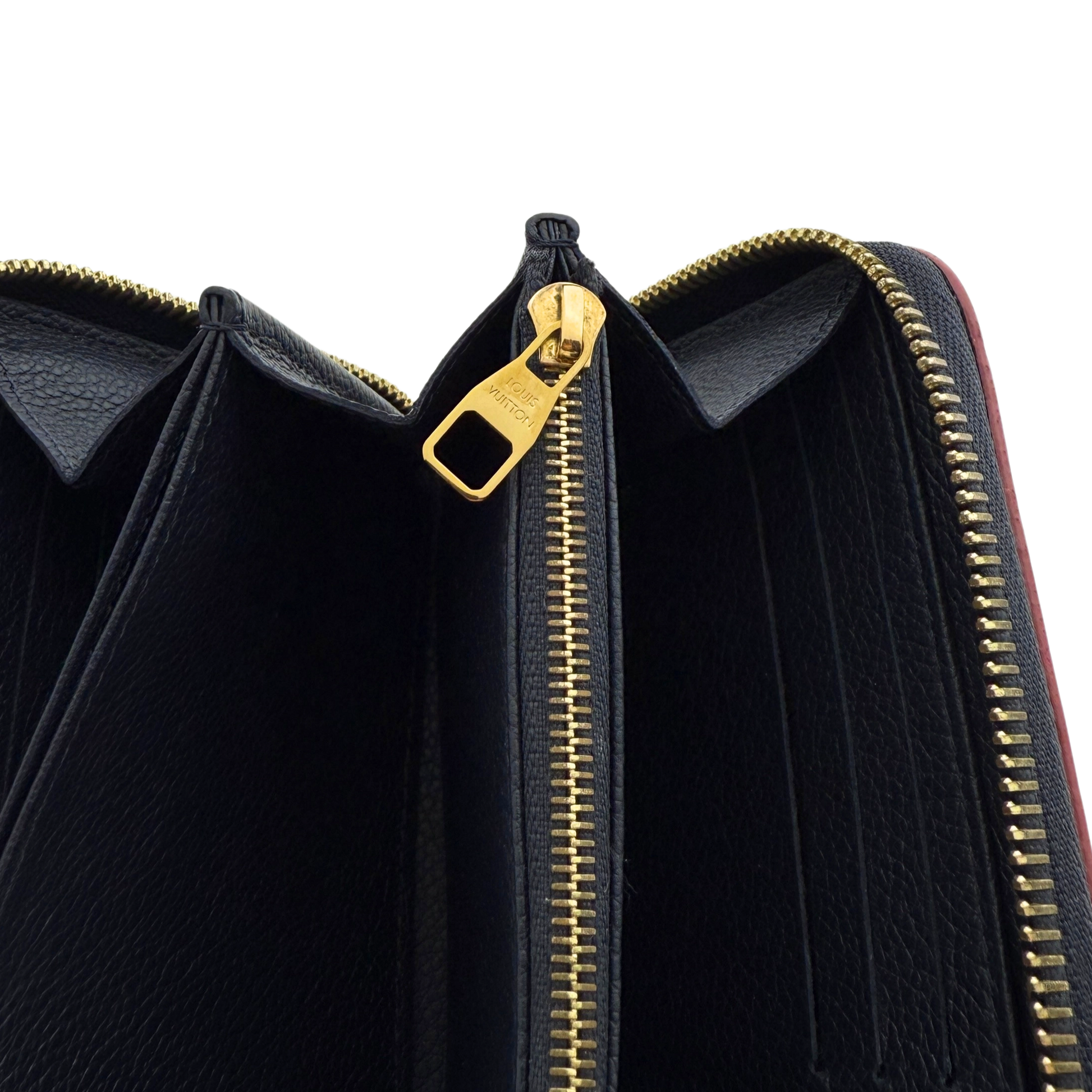 Louis Vuitton Zippy Geldbörse  Empreinte Marineblau Fullset / sehr gut Louis Vuitton