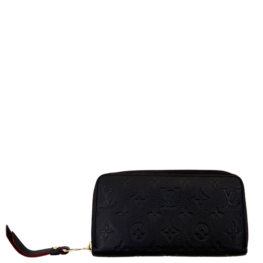 Louis Vuitton Zippy Geldbörse  Empreinte Marineblau Fullset / sehr gut Louis Vuitton