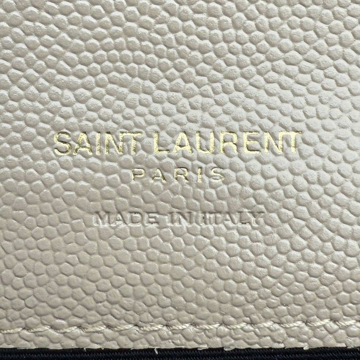 Saint Laurent Envelope Tasche mit Überschlag Dark Beige / neuwertig Saint Laurent