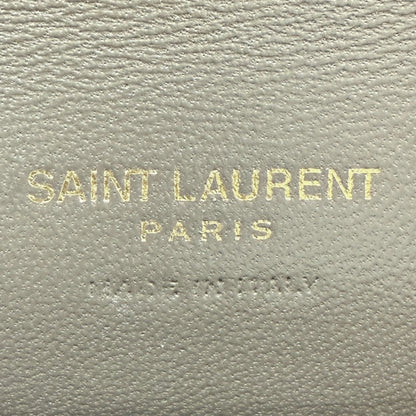 Saint Laurent Envelope Tasche mit Überschlag Metallic Taupe / neuwertig Saint Laurent