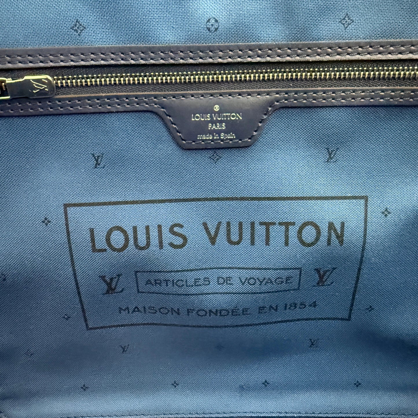 Louis Vuitton LV Escale Neverfull MM Blau / neuwertig Louis Vuitton