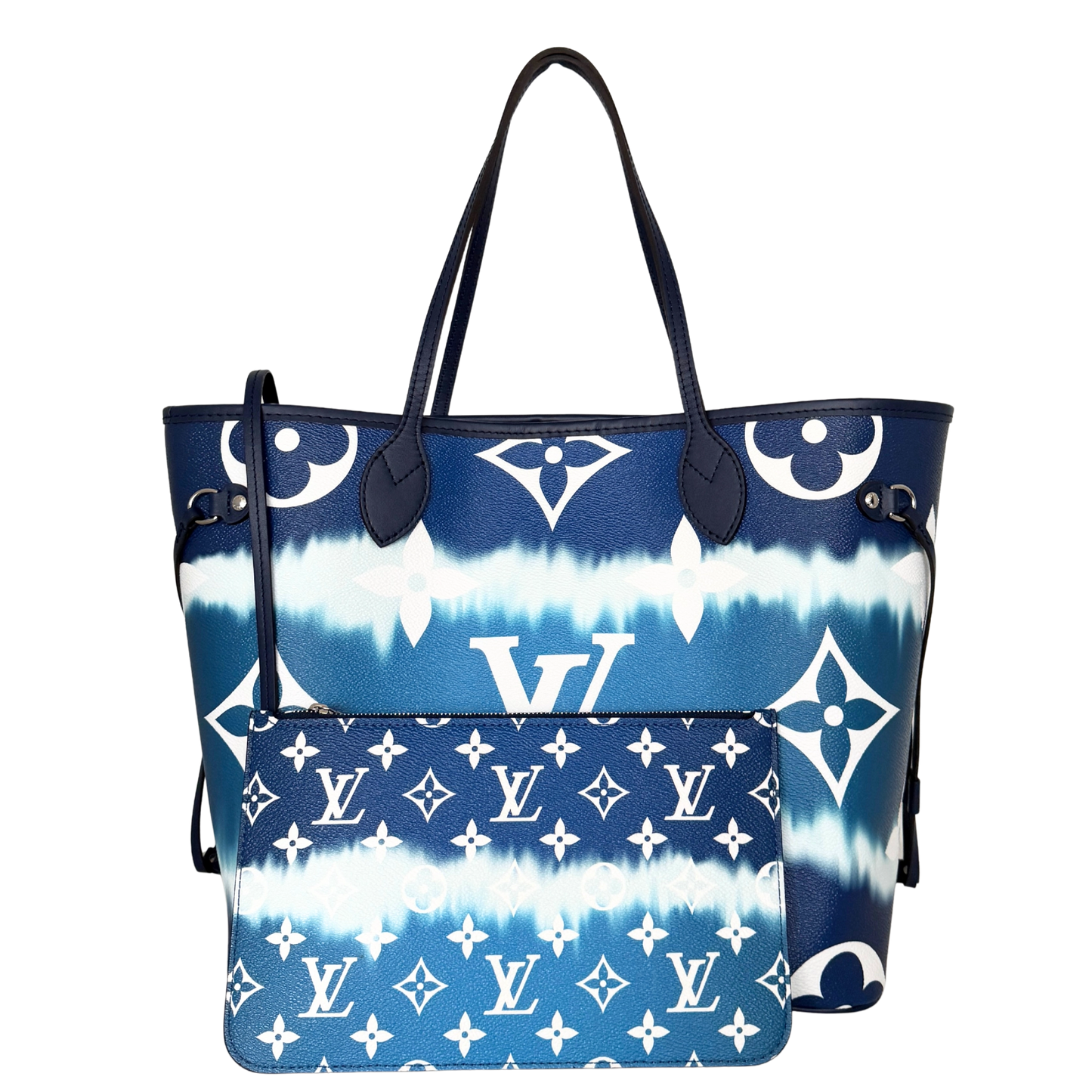 Louis Vuitton LV Escale Neverfull MM Blau / neuwertig Louis Vuitton