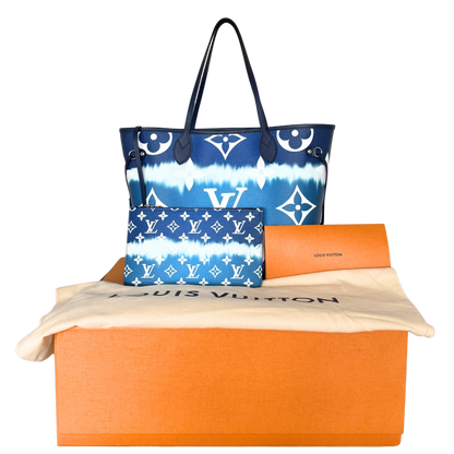 Louis Vuitton LV Escale Neverfull MM Blau / neuwertig Louis Vuitton