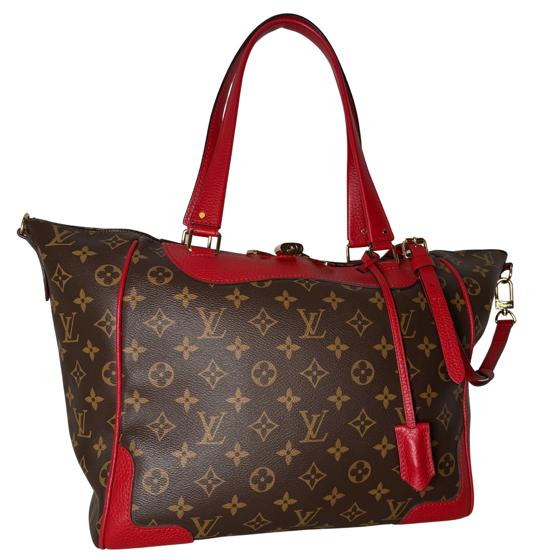 Louis Vuitton Monogram Estrela MM M51193 Braun Rot / gut Louis Vuitton