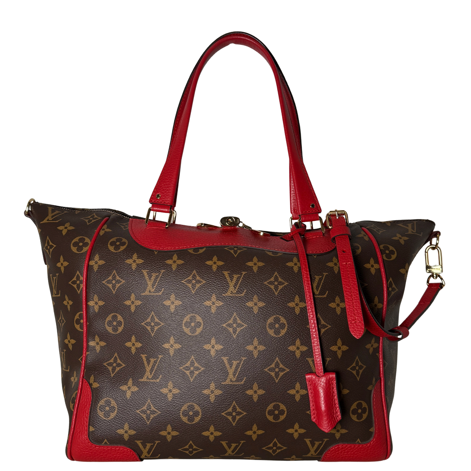 Louis Vuitton Monogram Estrela MM M51193 Braun Rot / gut Louis Vuitton