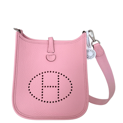 Hermès Eveleyne 16 Taurillon Clemence Rose Sakura Fullset / neuwertig Hermès