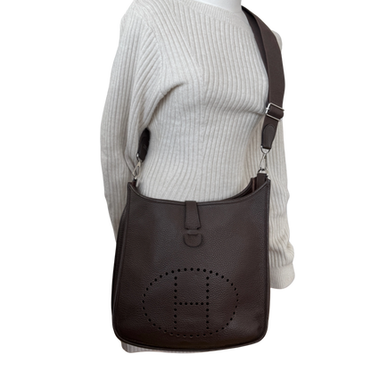 Hermès Evelyne 33 Taurillon Clemence Argile Fullset / sehr gut Hermès
