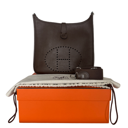 Hermès Evelyne 33 Taurillon Clemence Argile Fullset / sehr gut Hermès