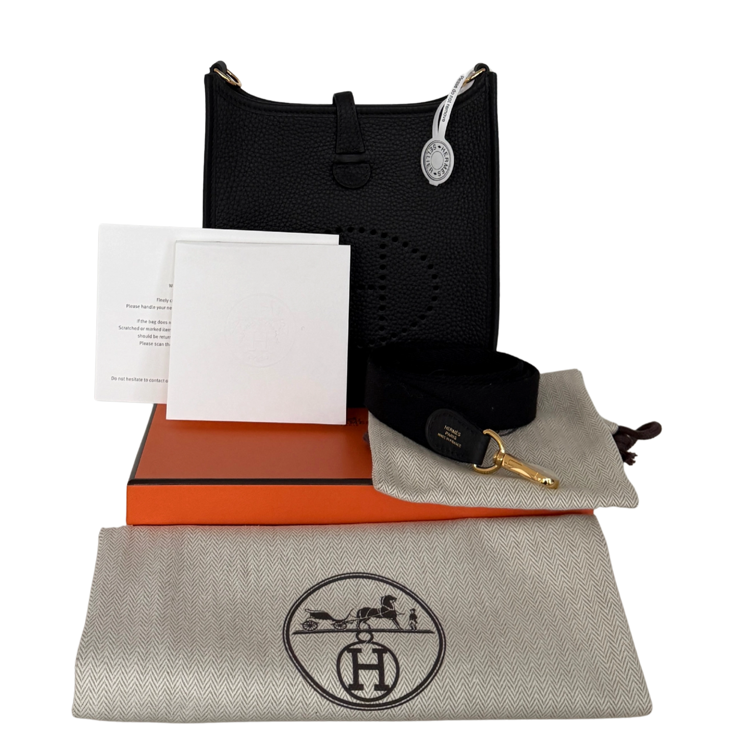Hermès Evelyne 16 Amazone Taurillon Clemence Noir Fullset / neuwertig Hermès