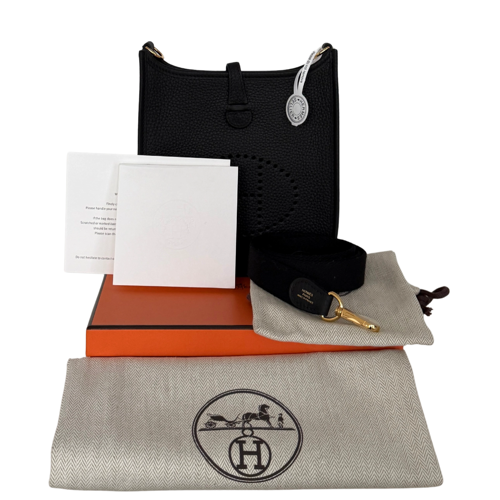 Hermès Evelyne 16 Amazone Taurillon Clemence Noir Fullset / neuwertig Hermès