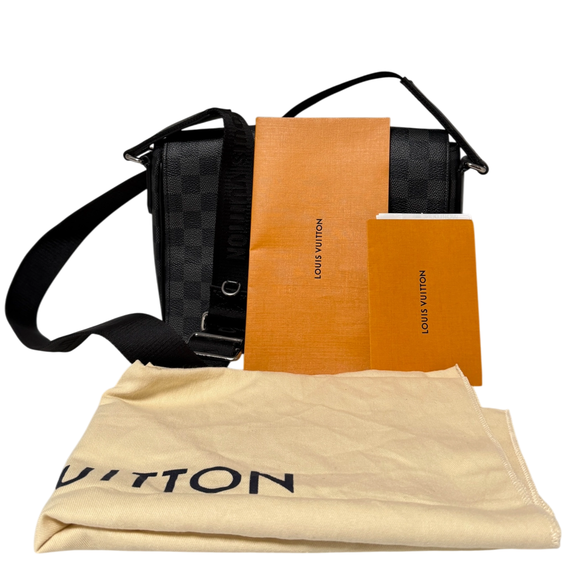 Louis VuittonDistrict PM Messenger Tasche grau N42710 / sehr gut Louis Vuitton