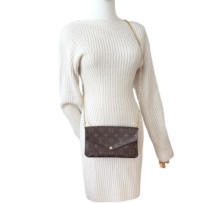 Louis Vuitton Félicie Pochette Monogram Canvas M81896 / sehr gut Louis Vuitton