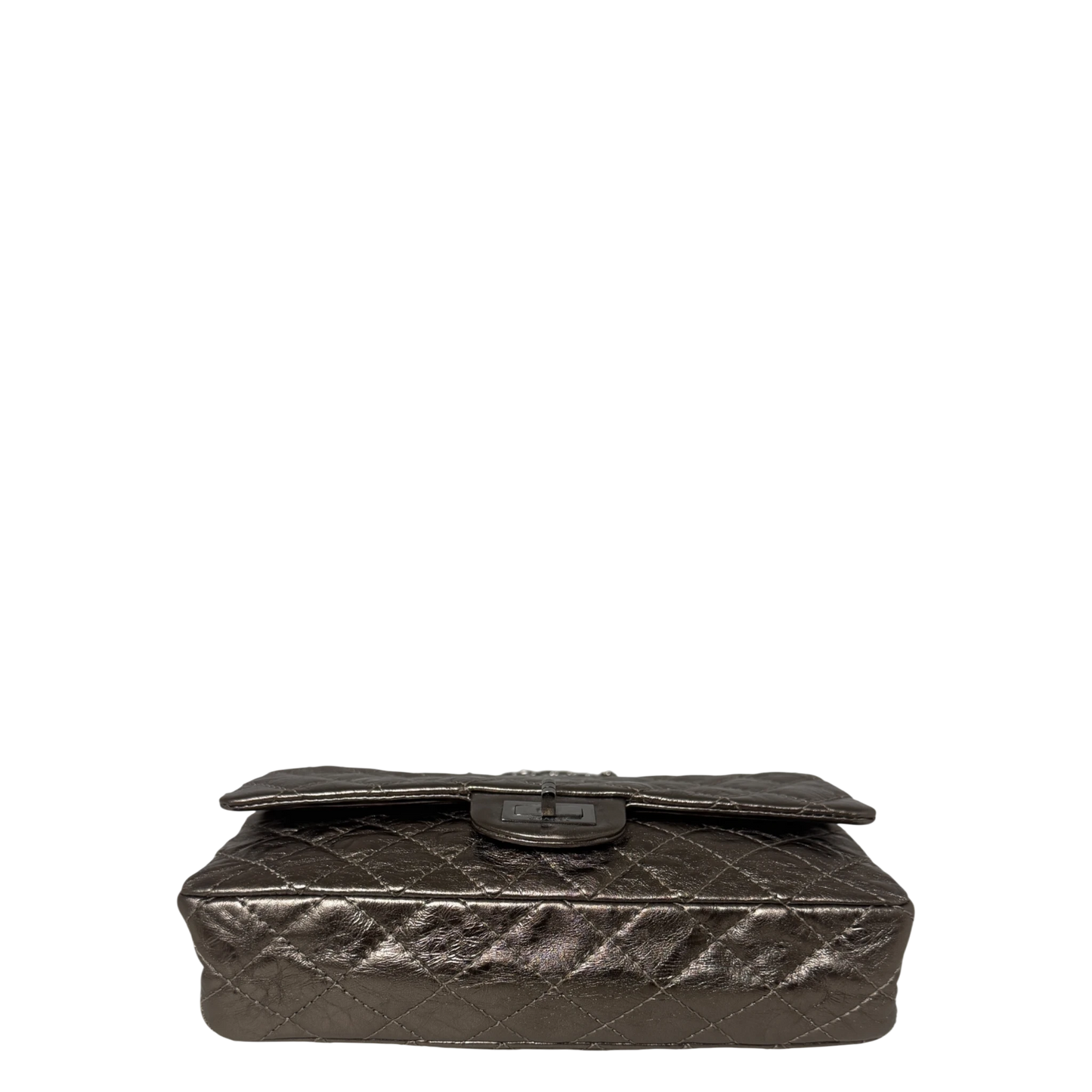 Chanel 2.55 Reissue 224 Classic Double Flap Bag Metallic Bronze / sehr gut Chanel