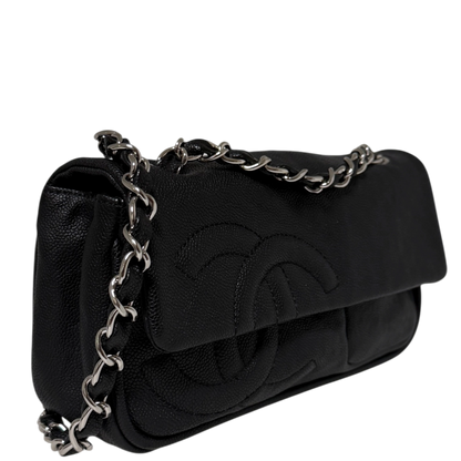 Chanel CC Flap Bag schwarz Leder /neuwertig Chanel