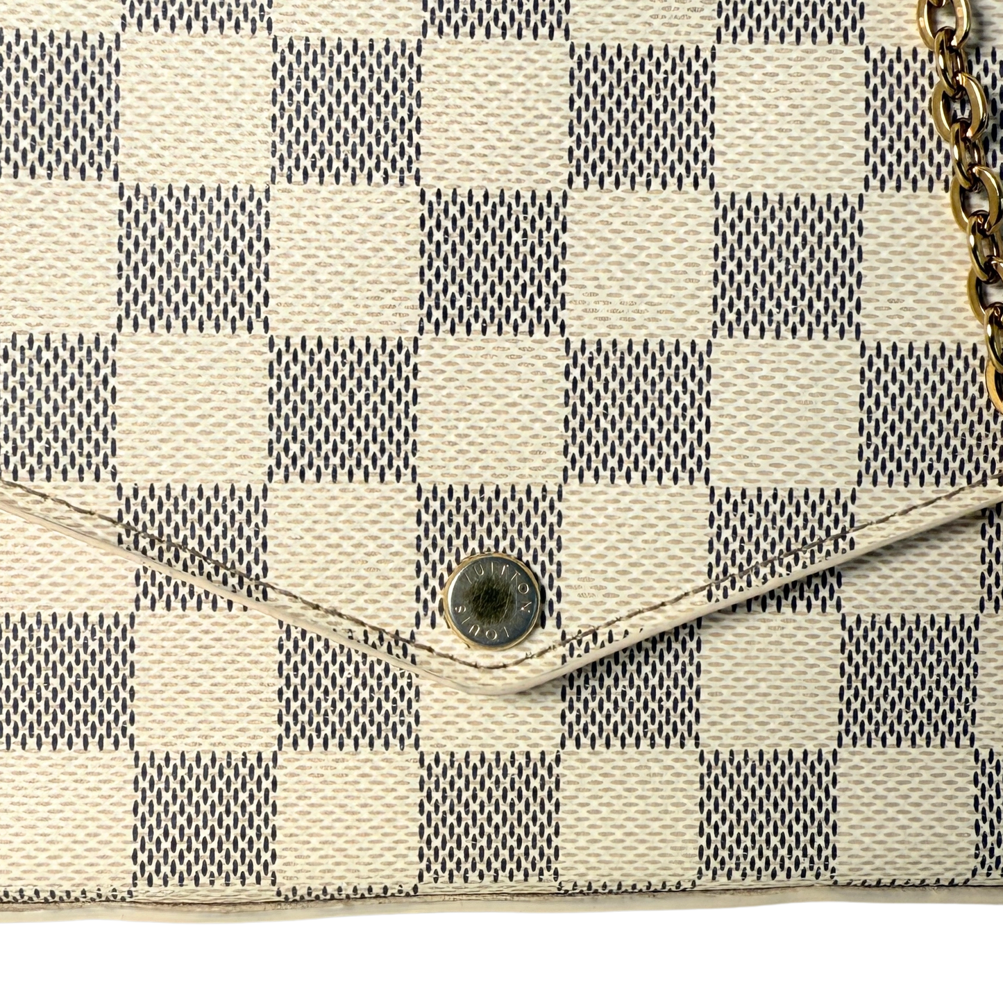 Louis Vuitton Félicie Pochette Damier Azur Canvas N40491 Beige / gut Louis Vuitton