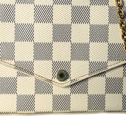 Louis Vuitton Félicie Pochette Damier Azur Canvas N40491 Beige / gut Louis Vuitton