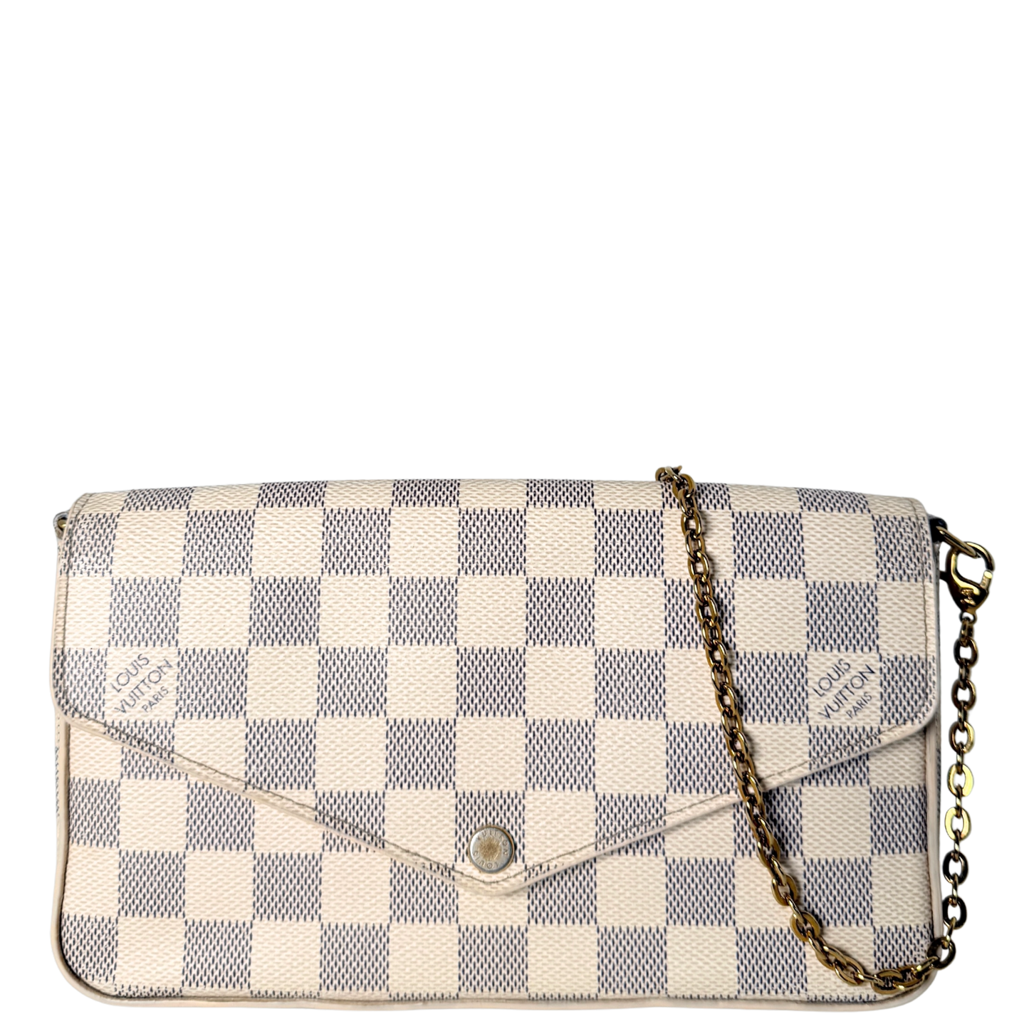 Louis Vuitton Félicie Pochette Damier Azur Canvas N40491 Beige / gut Louis Vuitton