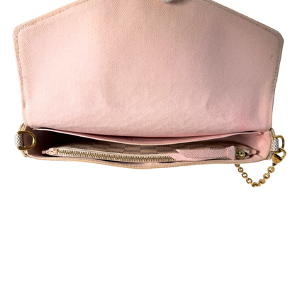 Louis Vuitton Félicie Pochette Damier Azur Canvas N40491 Beige / gut Louis Vuitton