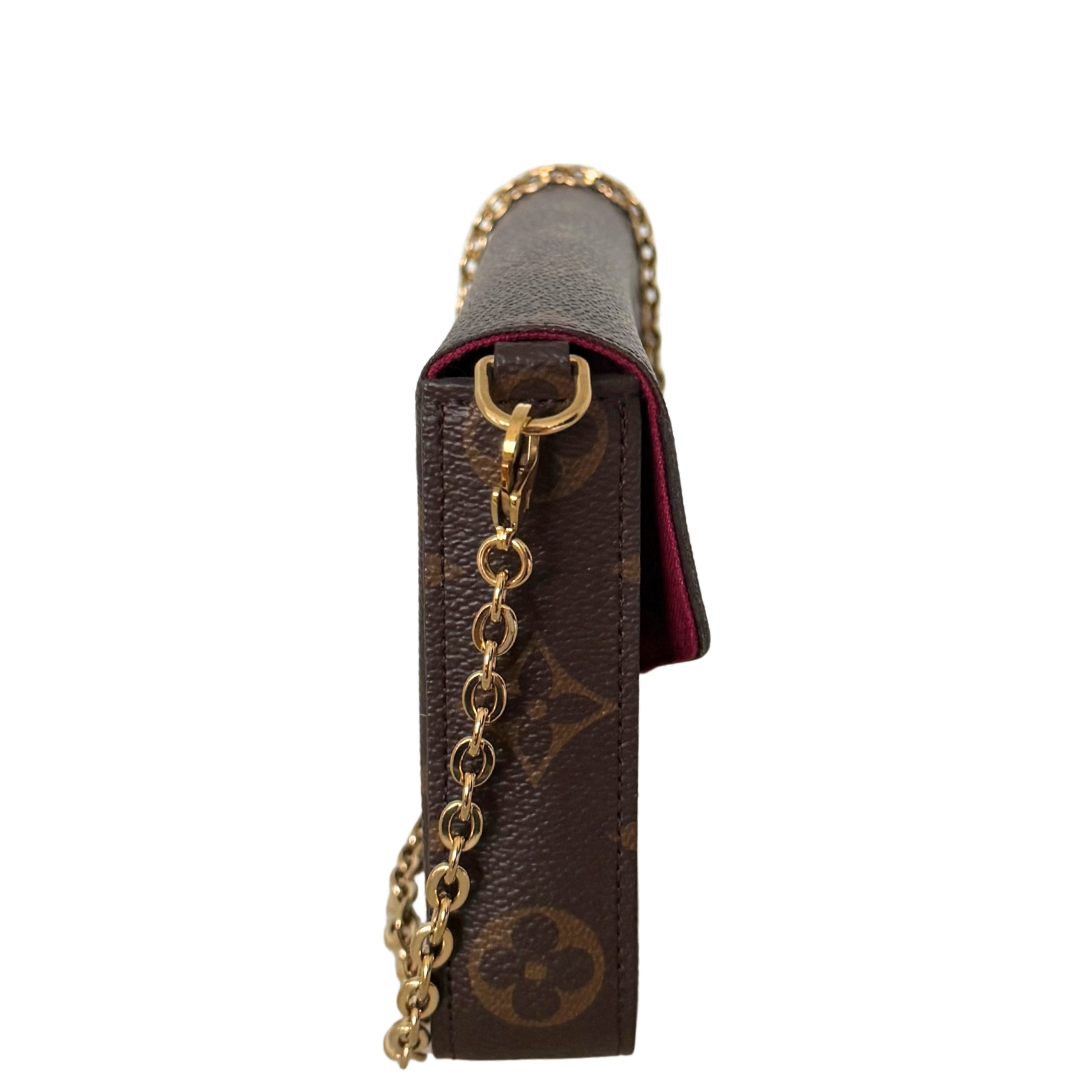 Louis Vuitton Félicie Pochette Braun / sehr gut Louis Vuitton