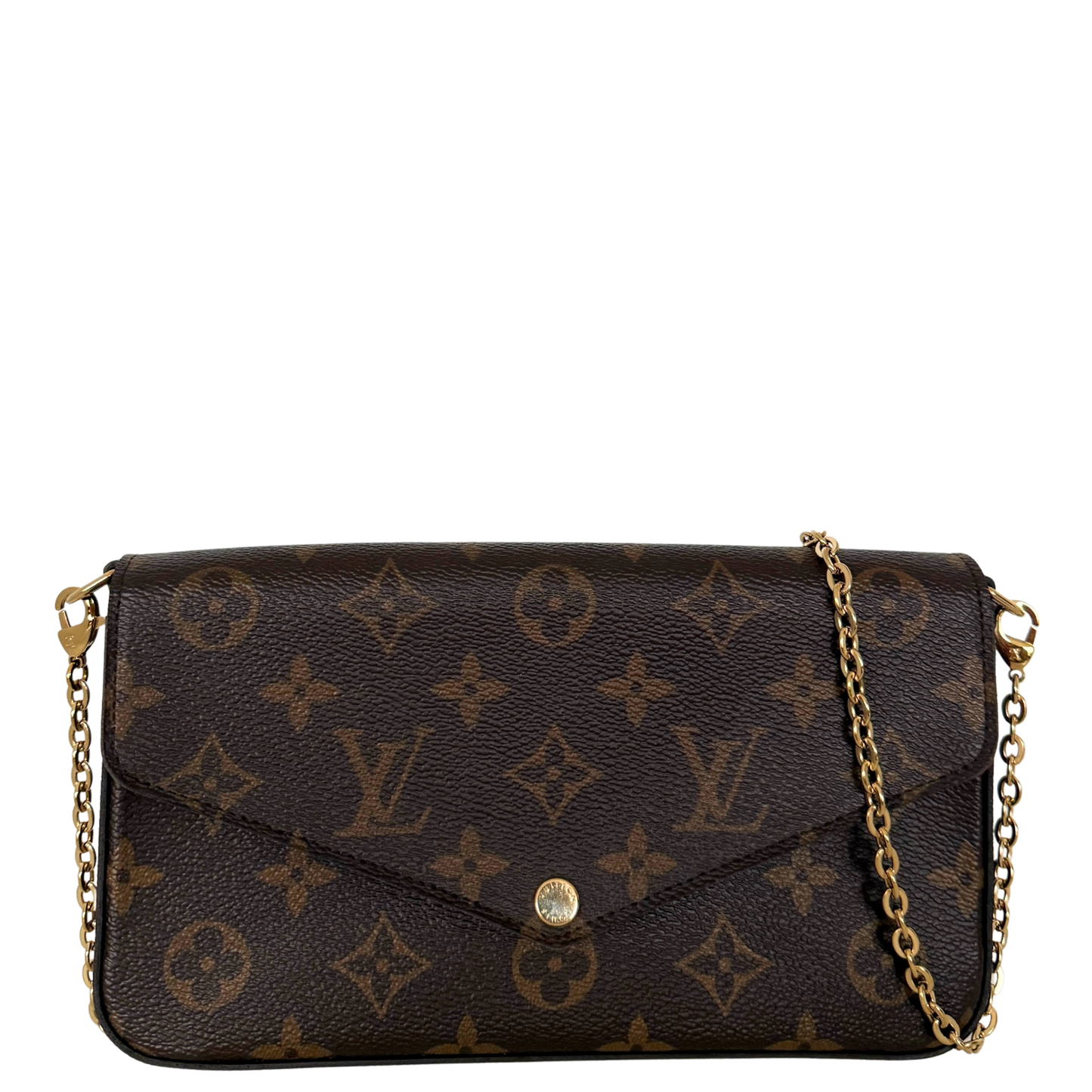 Louis Vuitton Félicie Pochette Braun / sehr gut Louis Vuitton