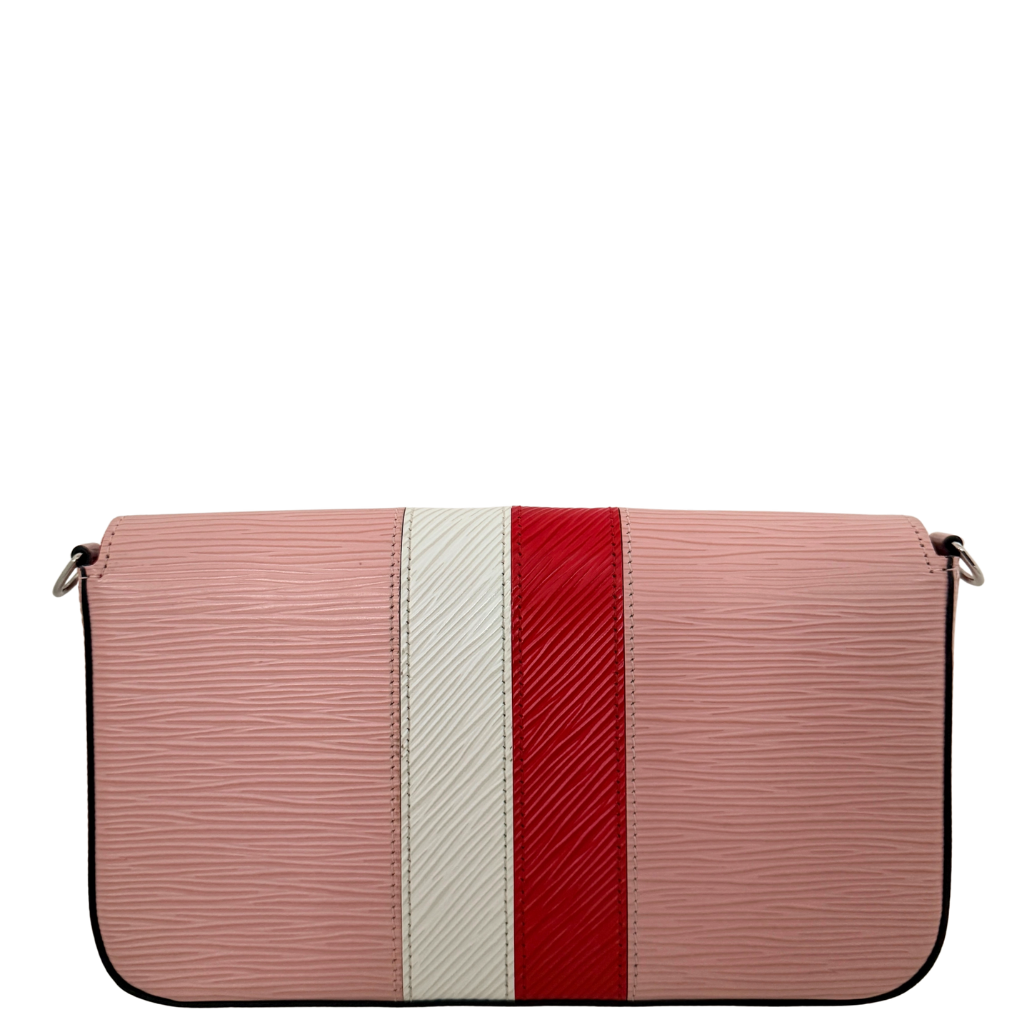 Louis Vuitton Pochette Félicie Umhängetasche Epi-Leder Stripes Rosa Fullset / sehr gut Louis Vuitton