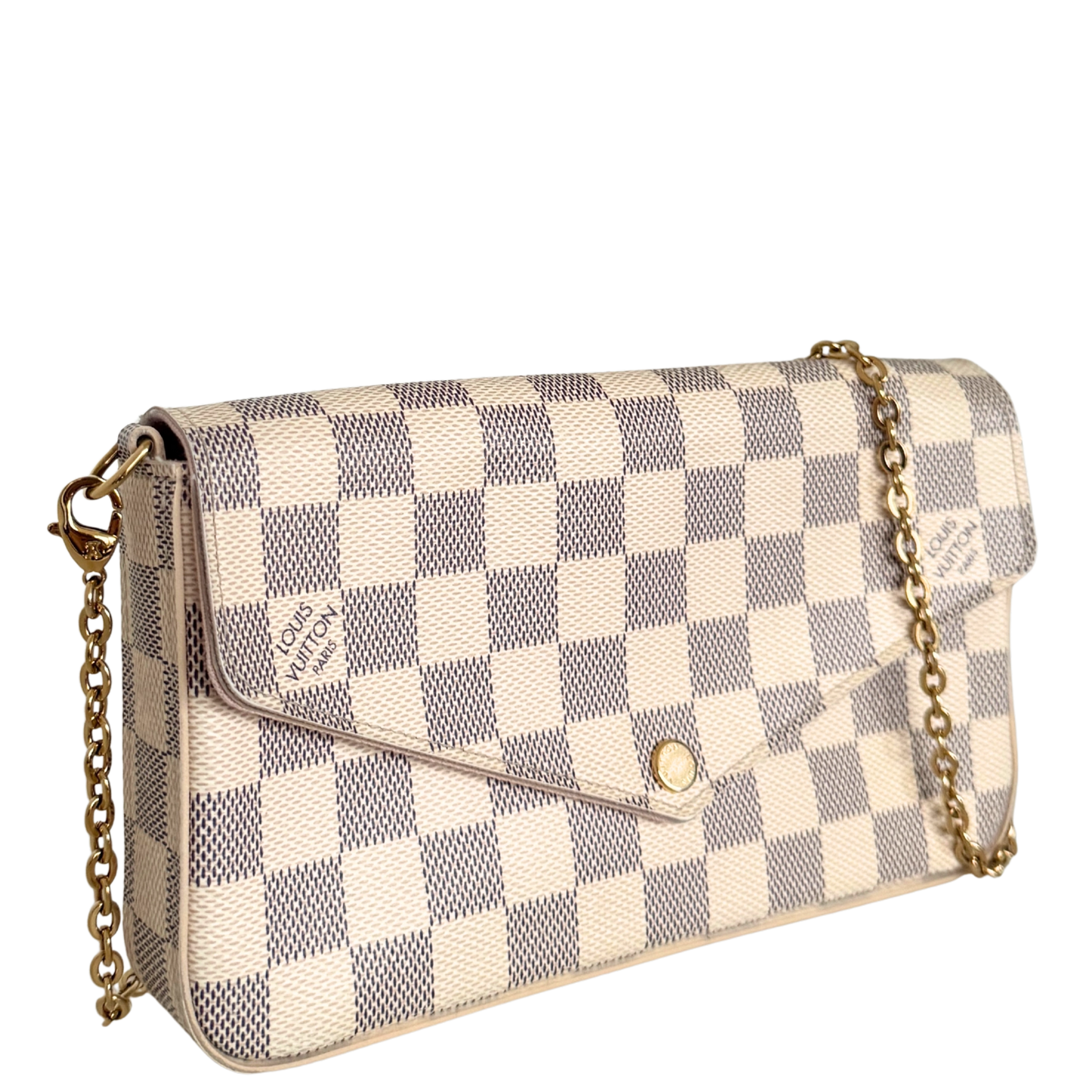 Louis Vuitton Félicie Pochette Damier Azur Canvas N40491 Beige / sehr gut Louis Vuitton