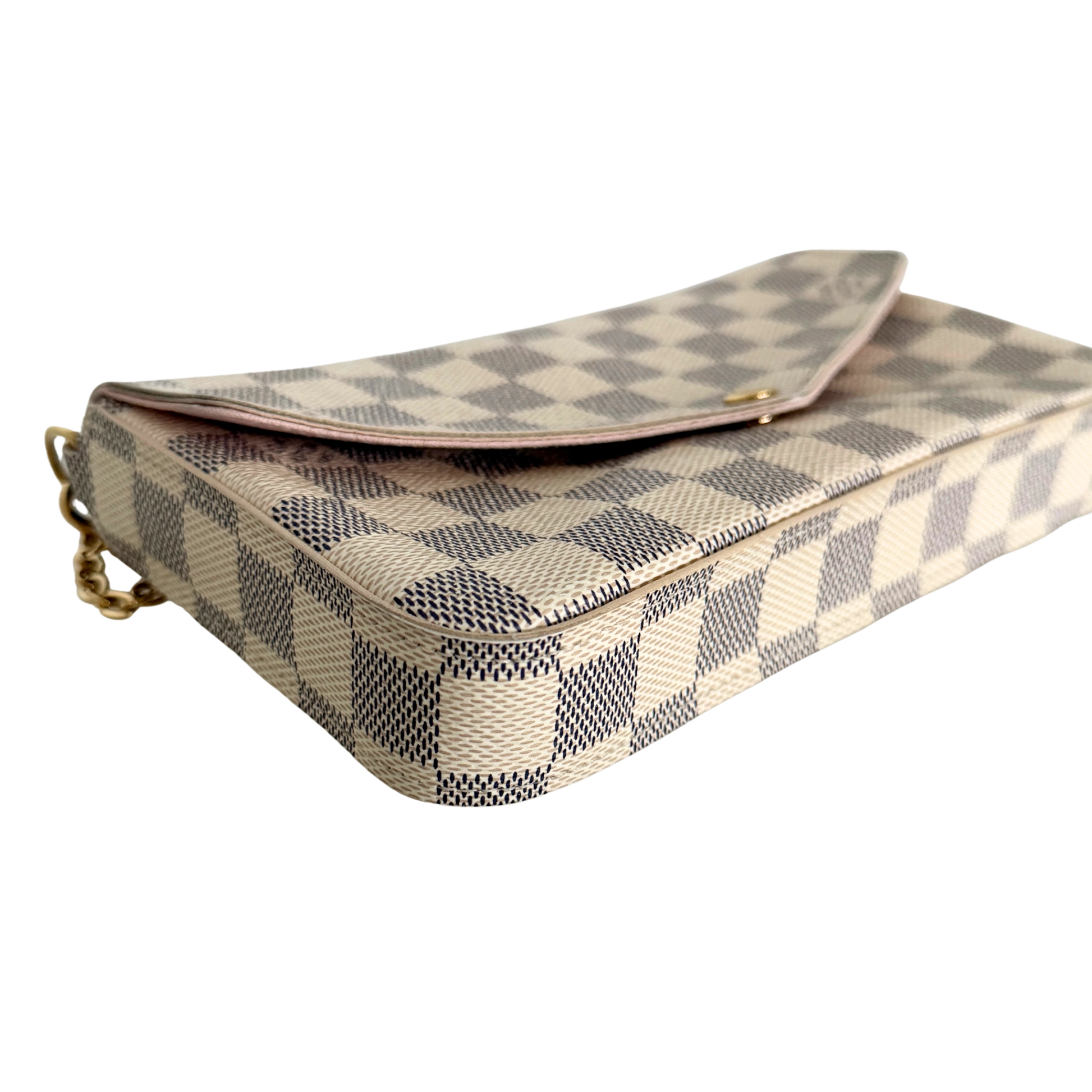 Louis Vuitton Félicie Pochette Damier Azur Canvas N40491 Beige / sehr gut Louis Vuitton