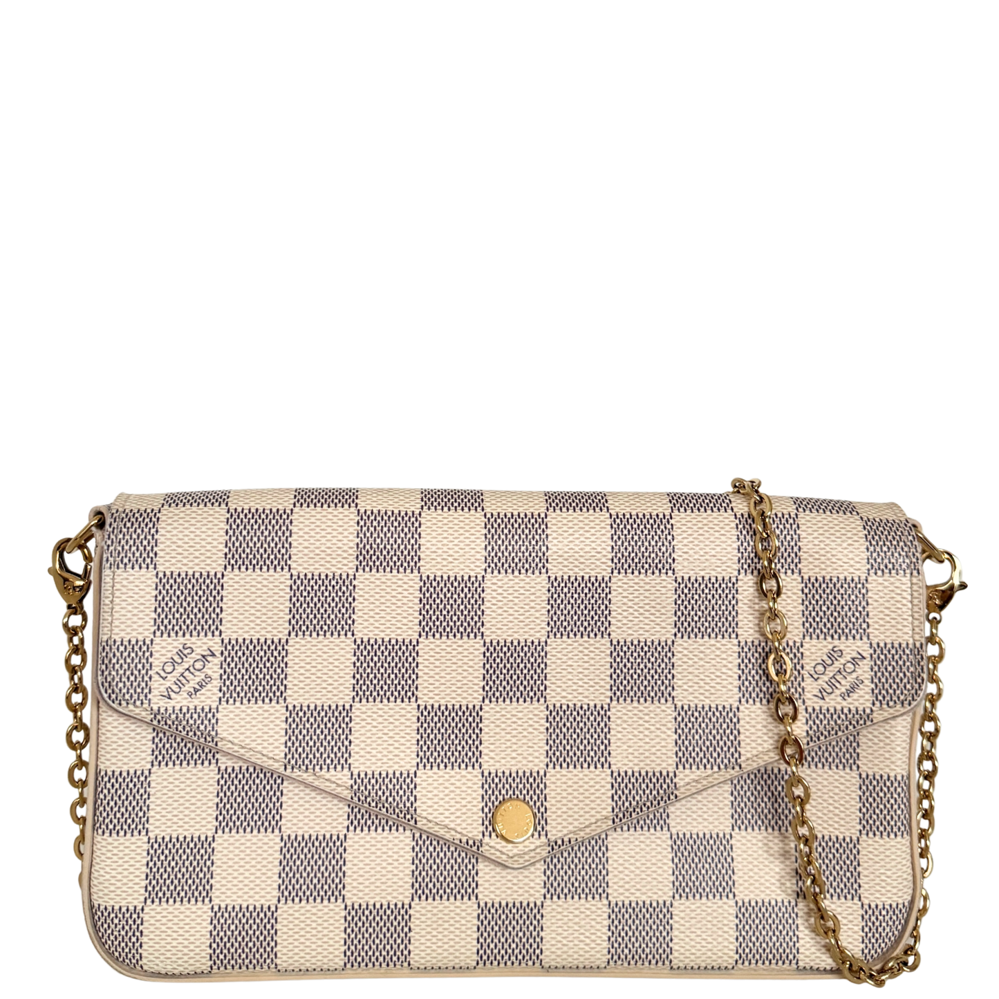 Louis Vuitton Félicie Pochette Damier Azur Canvas N40491 Beige / sehr gut Louis Vuitton