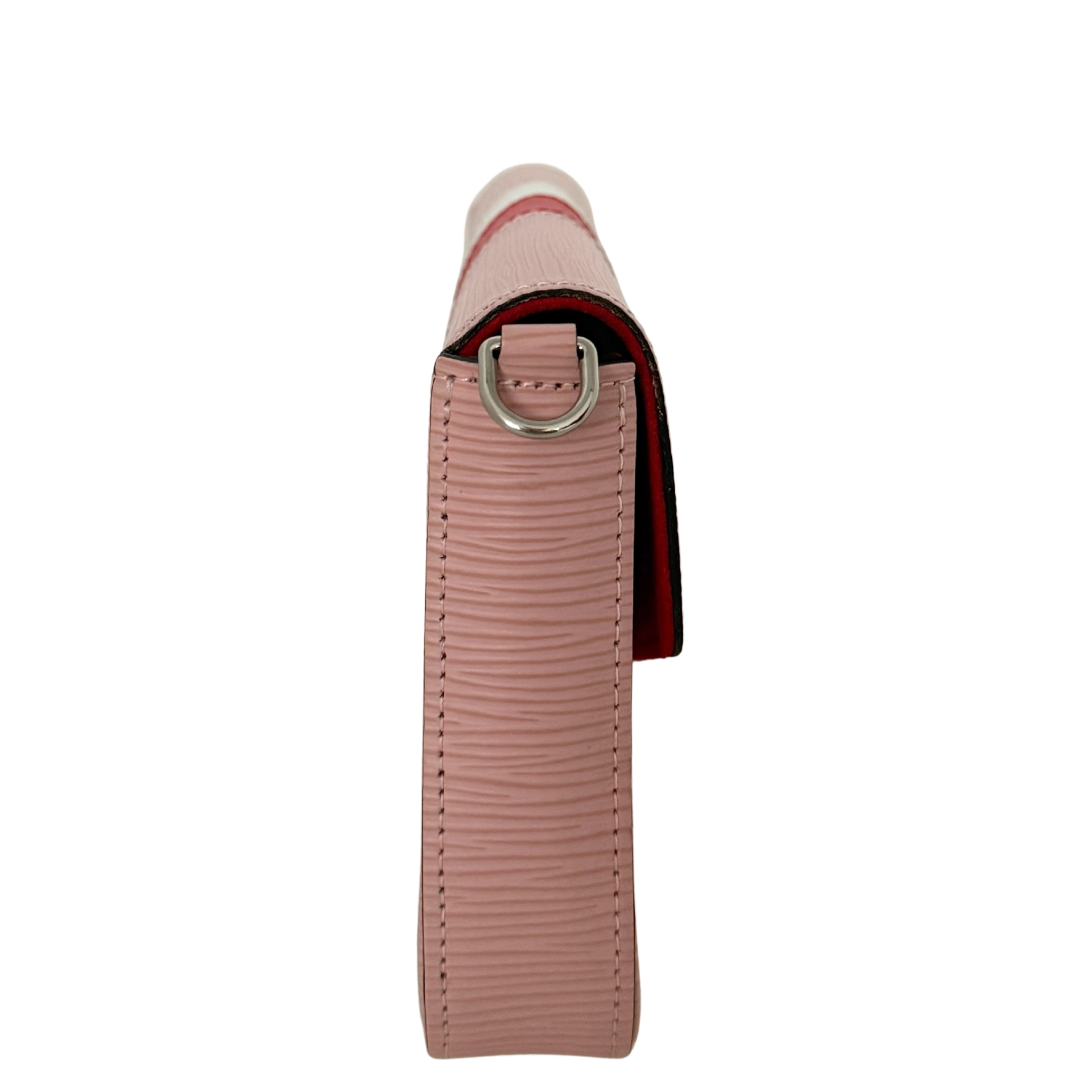 Louis Vuitton Pochette Félicie Umhängetasche Epi-Leder Stripes Rosa Fullset / sehr gut Louis Vuitton