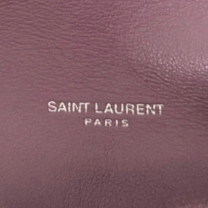 Saint Laurent Loulou Puffer Small Shearling Schultertasche Flieder / sehr gut Saint Laurent