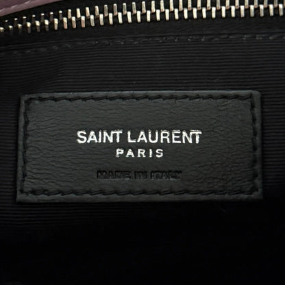Saint Laurent Loulou Puffer Small Shearling Schultertasche Flieder / sehr gut Saint Laurent