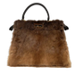 Fendi PEEKAPOO ISeeU Medium Visone Mink / ungetragen Fendi