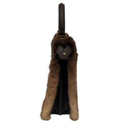 Fendi PEEKAPOO ISeeU Medium Visone Mink / ungetragen Fendi