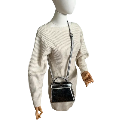 Fendi by Marc Jacobs Peekaboo ISeeU Petite silber / ungetragen Fendi