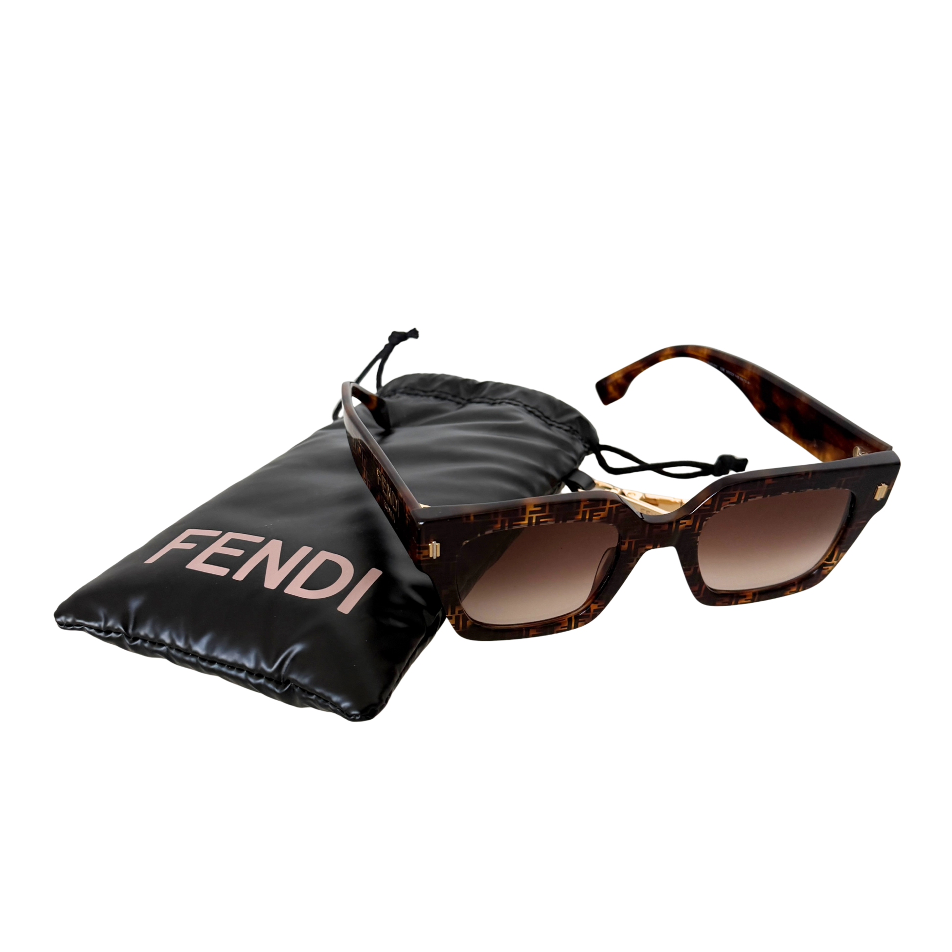 Fendi Sonnenbrille ROMA FE40101I Braun / neuwertig Fendi