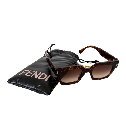 Fendi Sonnenbrille ROMA FE40101I Braun / neuwertig Fendi