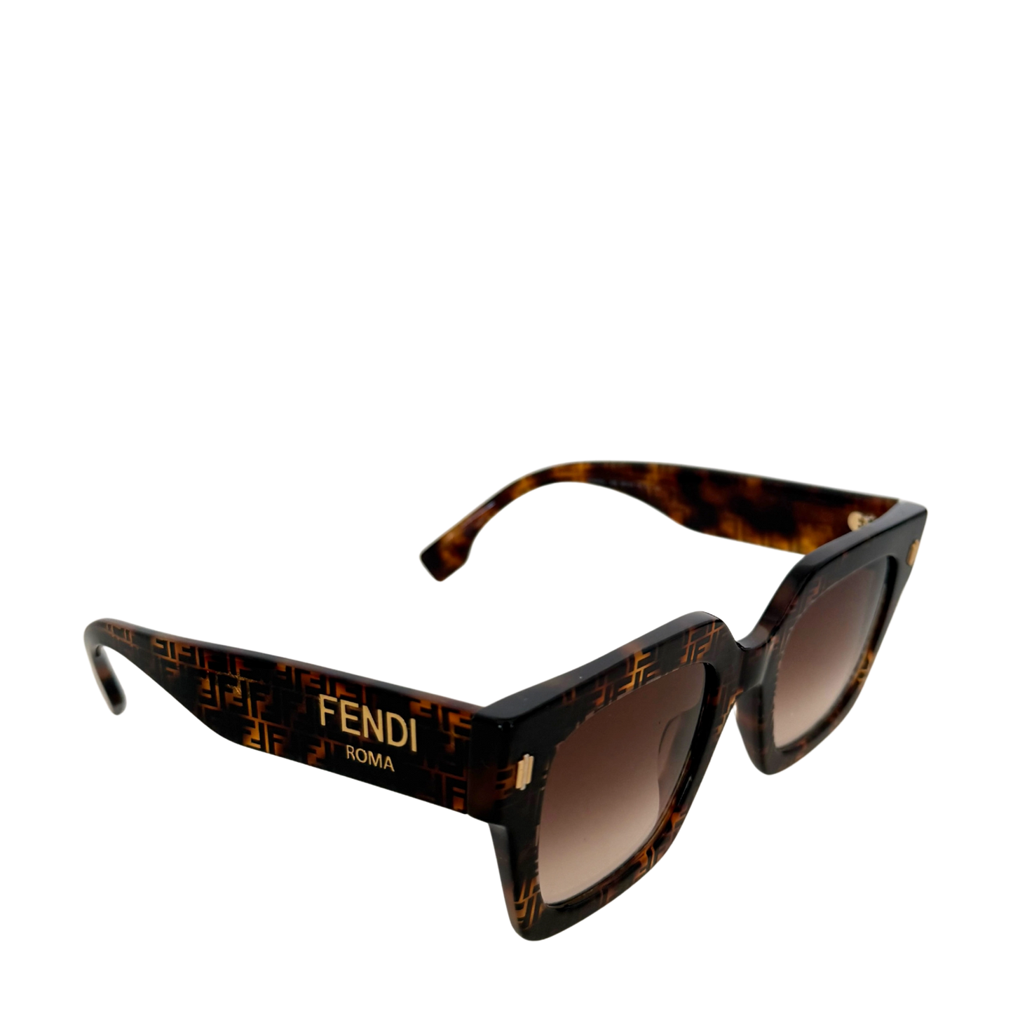 Fendi Sonnenbrille ROMA FE40101I Braun / neuwertig Fendi