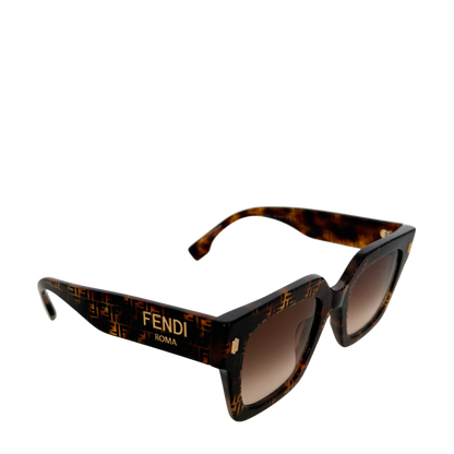Fendi Sonnenbrille ROMA FE40101I Braun / neuwertig Fendi