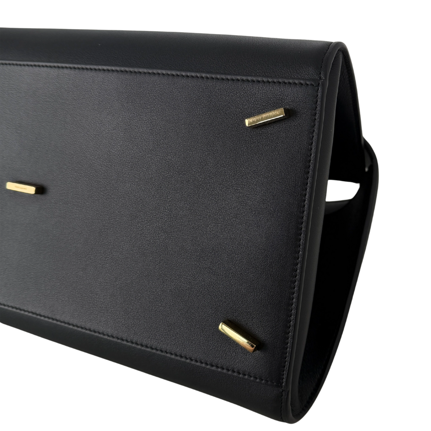 Salvatore Ferragamo HUG (L) Leder schwarz / neuwertig Salvatore Ferragamo