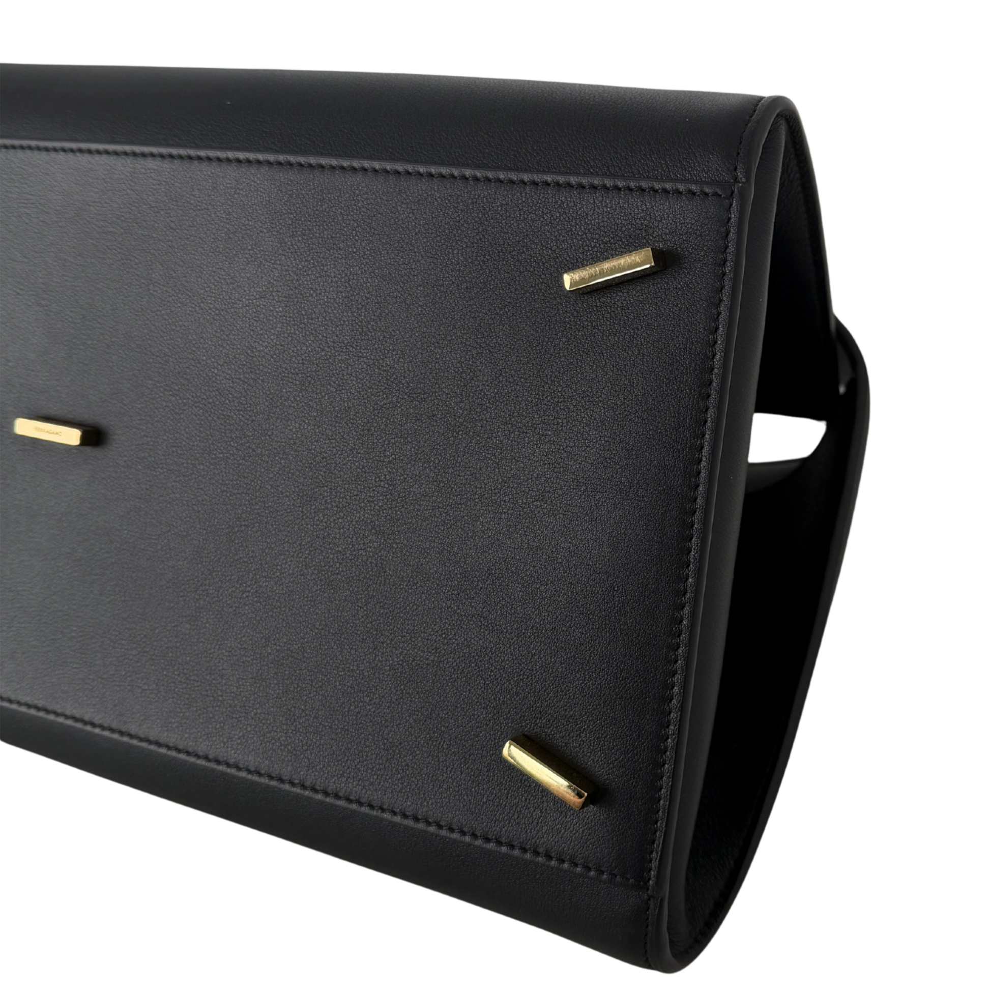 Salvatore Ferragamo HUG (L) Leder schwarz / neuwertig Salvatore Ferragamo