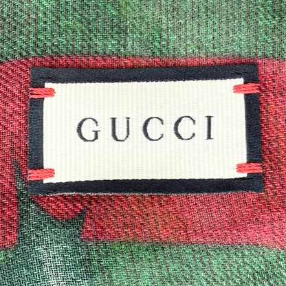 Gucci Vierecktuch mit Flora-Print Bunt / neuwertig Gucci