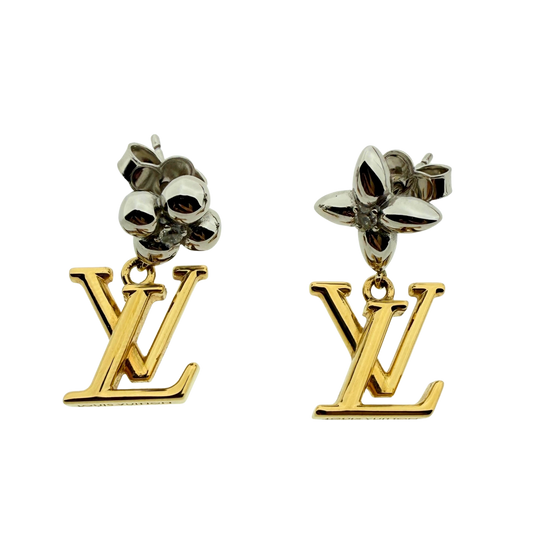 Louis Vuitton LV Iconic Flower Ohrringe Gold Fullset / neuwertig