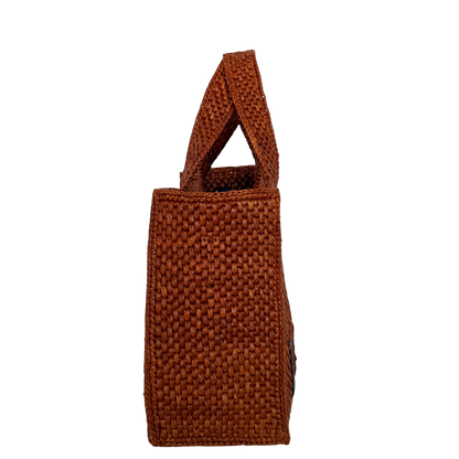 Loewe kleine Font Tote Bag aus Bast Braun / neuwertig Loewe